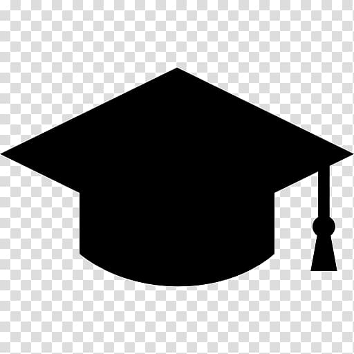 Square academic cap Graduation ceremony Headgear Shape, graduates silhouette transparent background PNG clipart