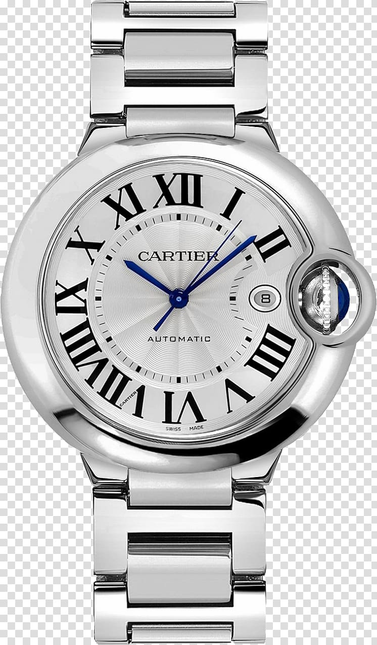 Cartier Ballon Bleu Watch Cartier Tank Clock, watch transparent background PNG clipart