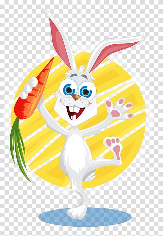 Cartoon Bugs Bunny Carrot salad, easter bunny transparent background PNG clipart