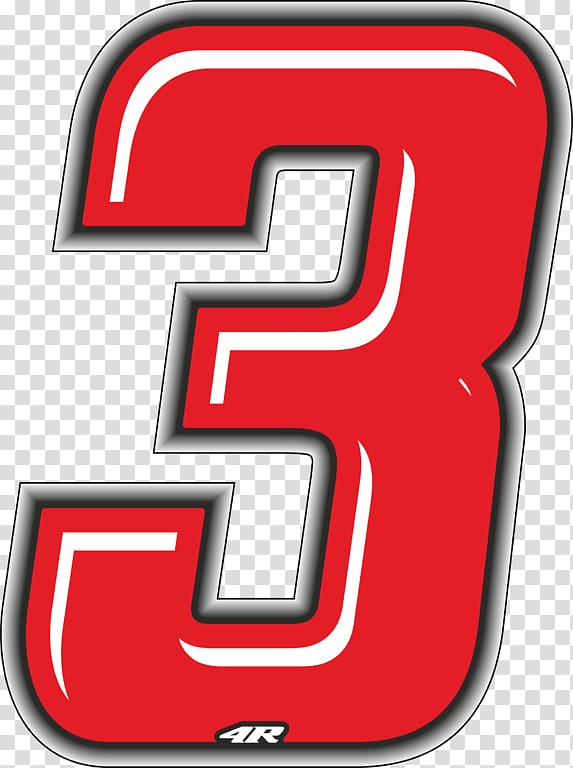 Red Number Car Color Sticker, car transparent background PNG clipart