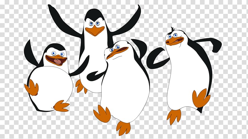 Madagascar penguins transparent background PNG clipart