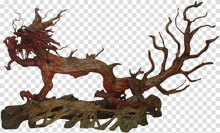 Sculpture Work of art Wood carving, Chinese dragon carving transparent background PNG clipart