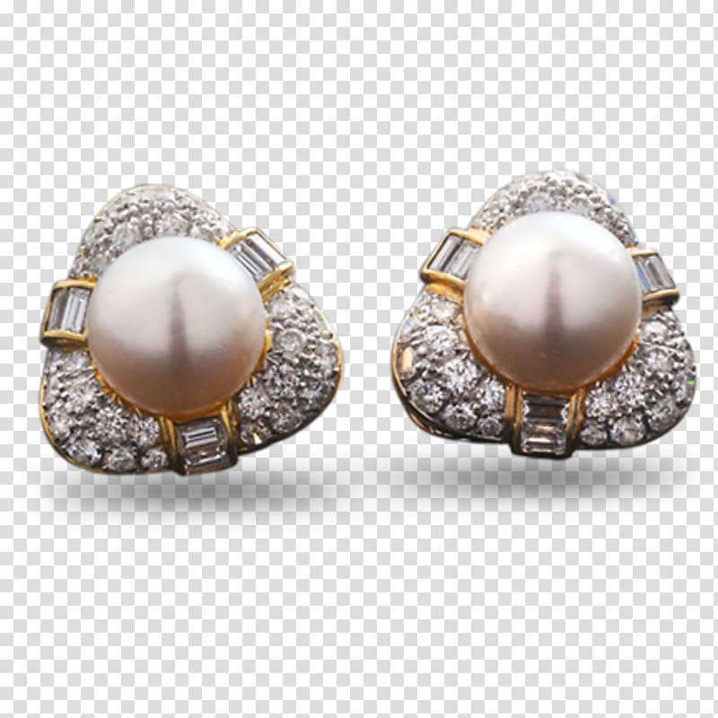 Baroque pearl Earring Gemological Institute of America Diamond, diamond transparent background PNG clipart