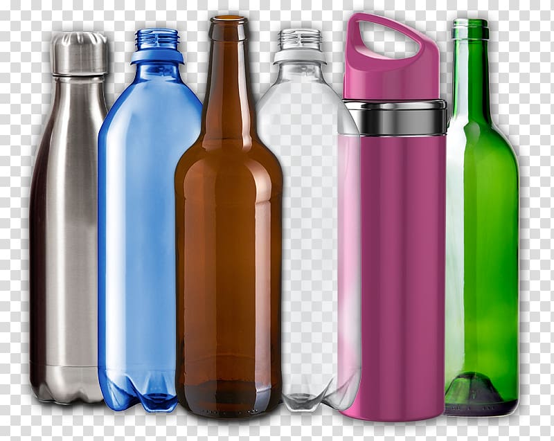 Glass bottle Plastic bottle Beer bottle, glass transparent background PNG clipart