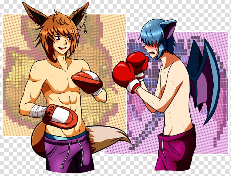 Boxing Anime Yaoi Mangaka, Practice Boxing transparent background PNG clipart