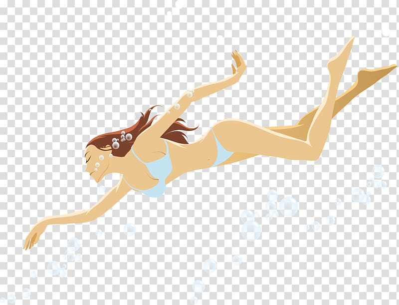 Swimming pool Girl , Women and bubbles in swimming transparent background PNG clipart