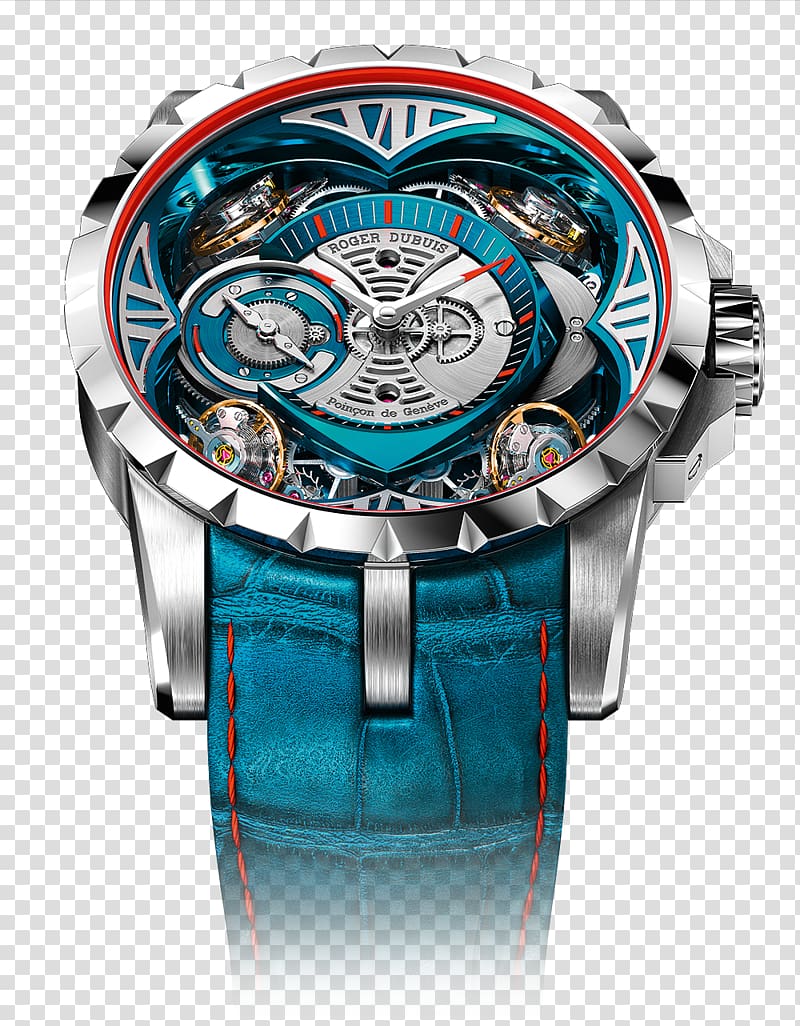 Watchtime Roger Dubuis Clock Watch strap, watch transparent background PNG clipart