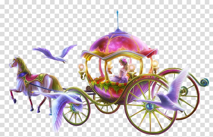 Disney Princess Cinderella carriage art, Carriage Icon, carriage transparent background PNG clipart