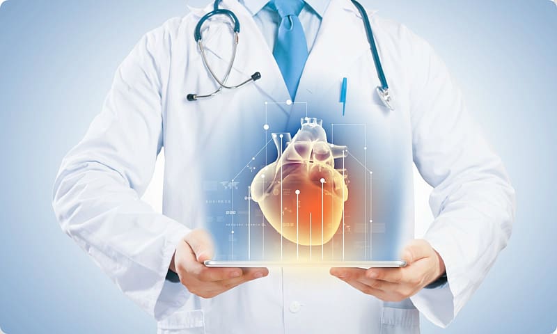 person holding tablet with heart, Interventional cardiology Physician Hospital Heart, doctors and nurses transparent background PNG clipart