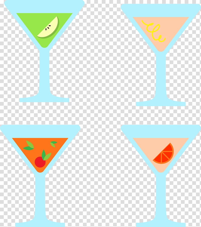 Cocktail Wine glass Fruit, Simple fruit cocktail transparent background PNG clipart