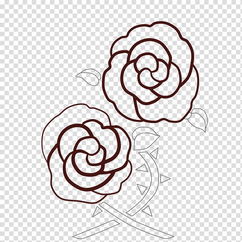 Floral design Attack on Titan Art, logo guns n roses transparent background PNG clipart