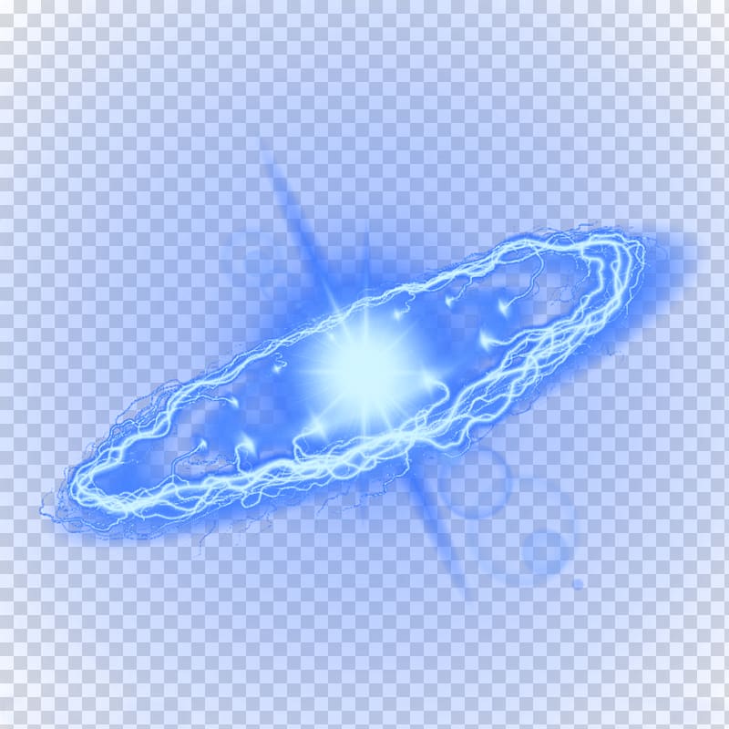 lightning illustration, Lightning Light beam, Blue simple dazzling light effect elements transparent background PNG clipart