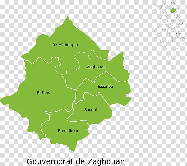 Circonscription de Zaghouan Governorates of Tunisia Map Bir Mcherga, map transparent background PNG clipart