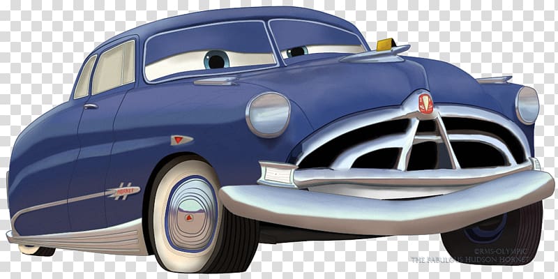 Doc Hudson Hudson Hornet Cars Pixar, car posters transparent background PNG clipart