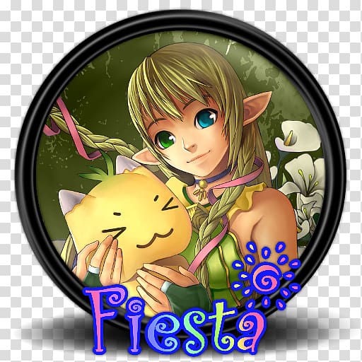 multicolored Fiesta game application icon illustration, mangaka fictional character computer anime illustration, Fiesta Online 5 transparent background PNG clipart