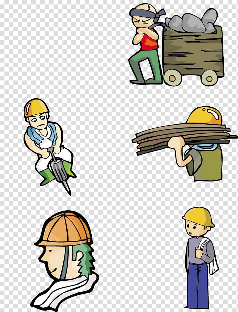 Public holiday International Workers Day Labour Day Laborer, Hand-painted workers transparent background PNG clipart