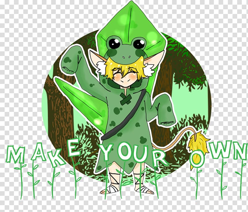 Tree frog Cartoon, cooperation to join transparent background PNG clipart