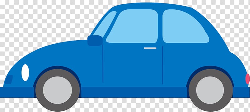 blue coupe , Compact car Cartoon, Compact car transparent background PNG clipart