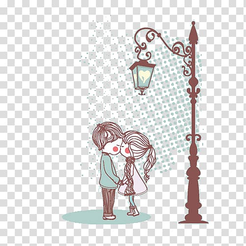 Kiss Drawing Love Intimate relationship, couple cartoon transparent background PNG clipart
