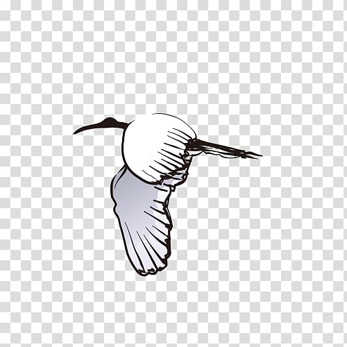 Swan goose Red-crowned crane Bird, Flying Crane transparent background PNG clipart
