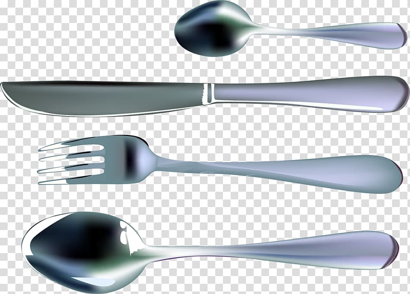 Knife Fork Soup spoon, Metal knife and fork to avoid the material transparent background PNG clipart