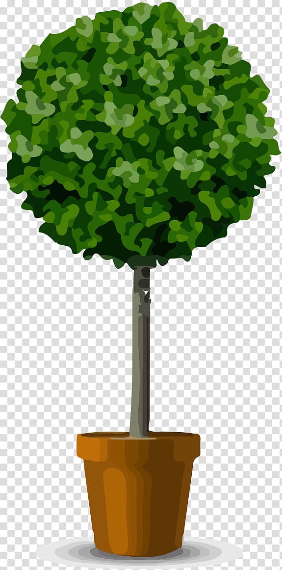 Flowerpot Shrub Tree Pruning, tree transparent background PNG clipart