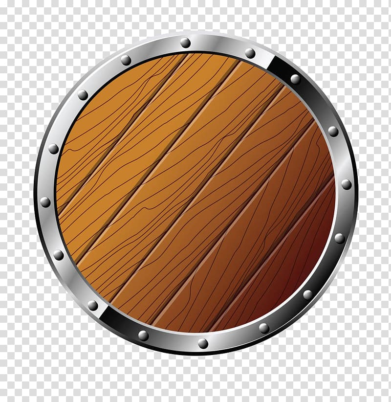 round silver frame , Shield , Round Wooden Shield Free to pull the material transparent background PNG clipart