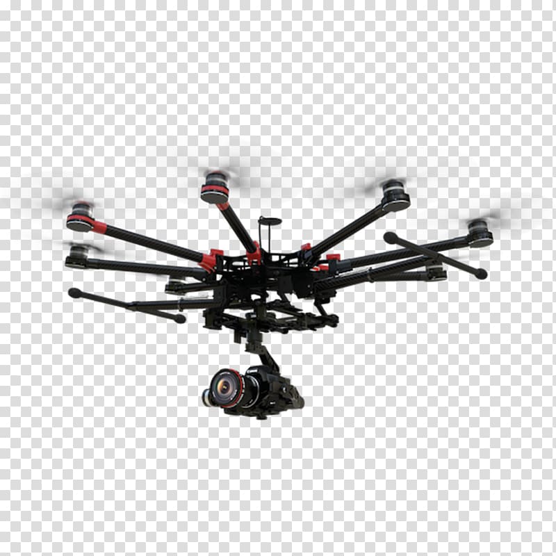 Quadcopter Unmanned aerial vehicle DJI Spreading Wings S1000+ Multirotor, Camera transparent background PNG clipart