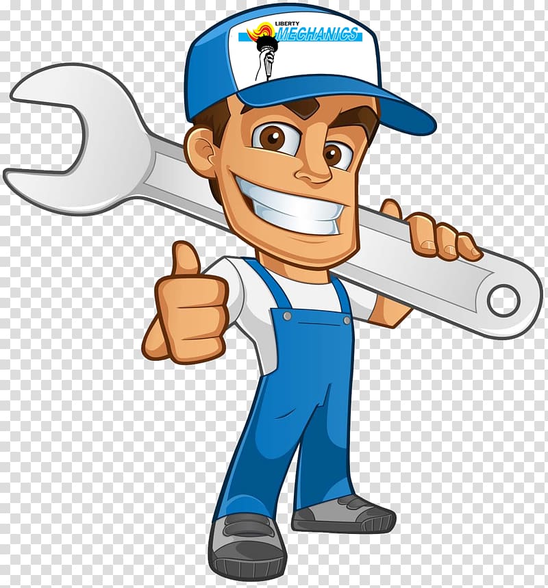 man holding wrench service advertisement illustration, Car Auto mechanic Automobile repair shop, spanner transparent background PNG clipart