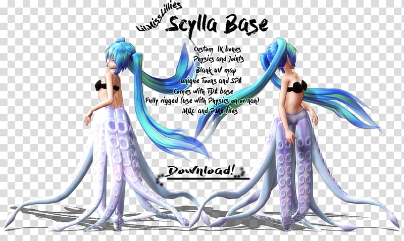 Scylla Digital art Monster, self harm transparent background PNG clipart