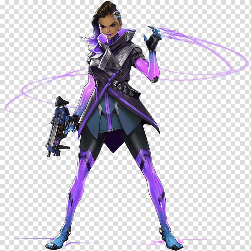 Overwatch BlizzCon Sombra Concept art, others transparent background PNG clipart
