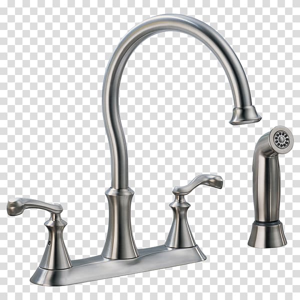 Tap Kitchen Handle Stainless steel Faucet aerator, faucet transparent background PNG clipart