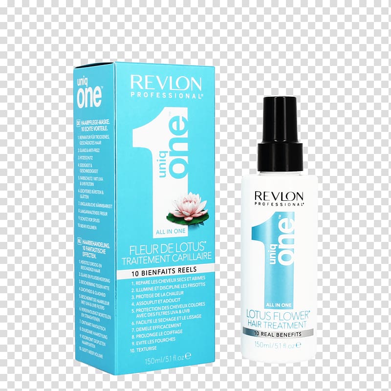 Lotion Revlon UniqOne Classic Hair Treatment Hair Care, wash lotus transparent background PNG clipart