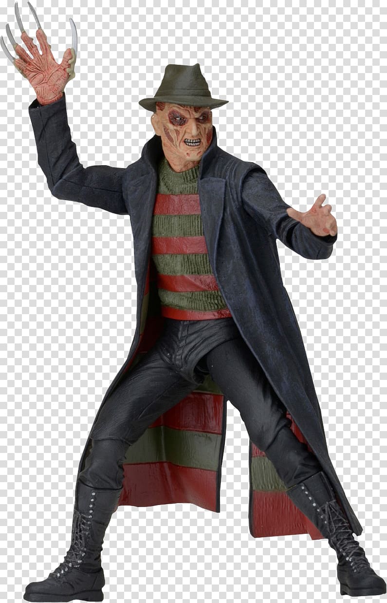 Freddy Krueger Jason Voorhees National Entertainment Collectibles Association A Nightmare on Elm Street Action & Toy Figures, details of the main figure men\'s trousers transparent background PNG clipart