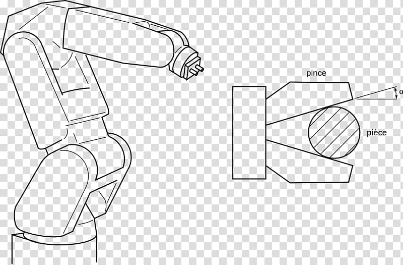 Drawing Industrial robot Robotics Robotic arm, robot hand transparent background PNG clipart