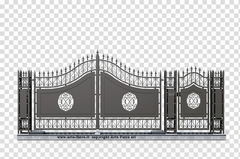 Gate Wrought iron Drawing Sheet metal, gate transparent background PNG clipart