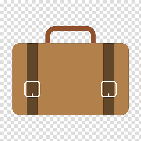 Laptop Briefcase Bag Icon, cartoon bag flat transparent background PNG clipart