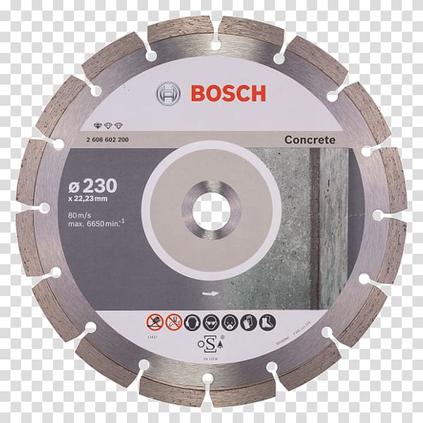 Diamond blade Concrete Robert Bosch GmbH Angle grinder, diamond transparent background PNG clipart