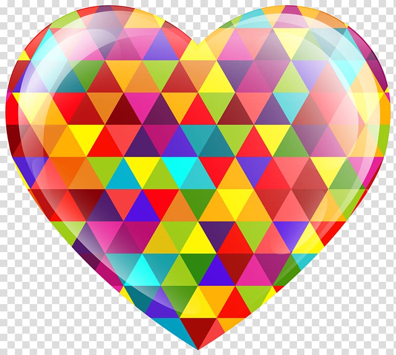 multicolored heart illustration, Heart Telegram , Multicolor Heart transparent background PNG clipart