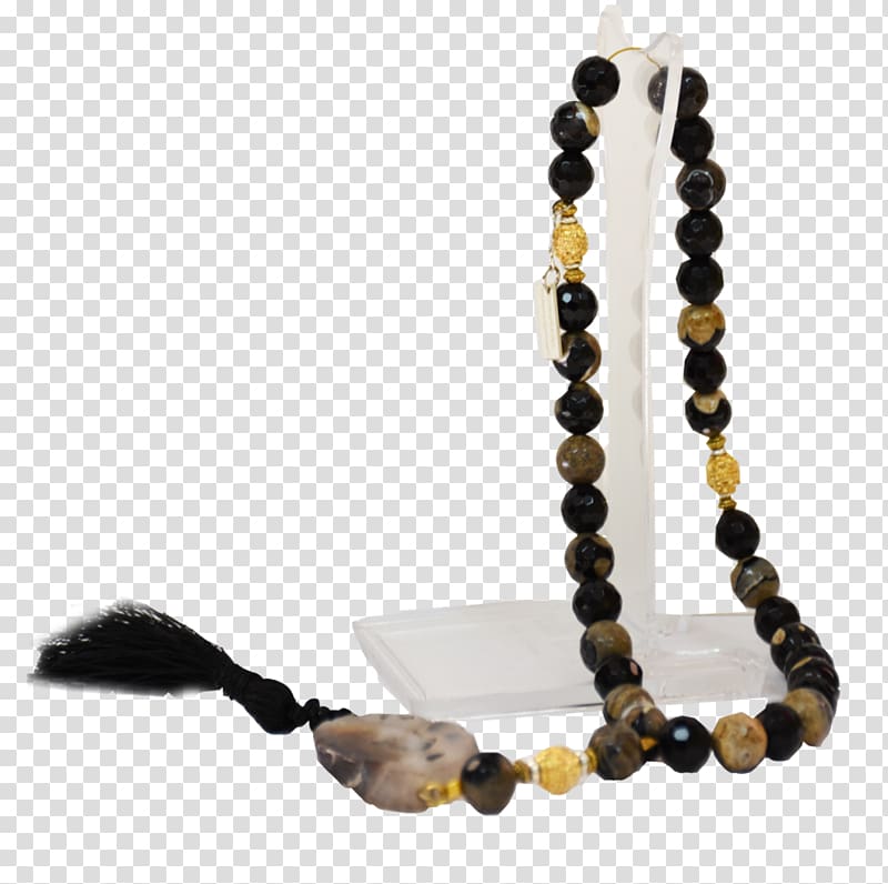 Gemstone Necklace Bead Misbaha Smoky quartz, gemstone transparent background PNG clipart