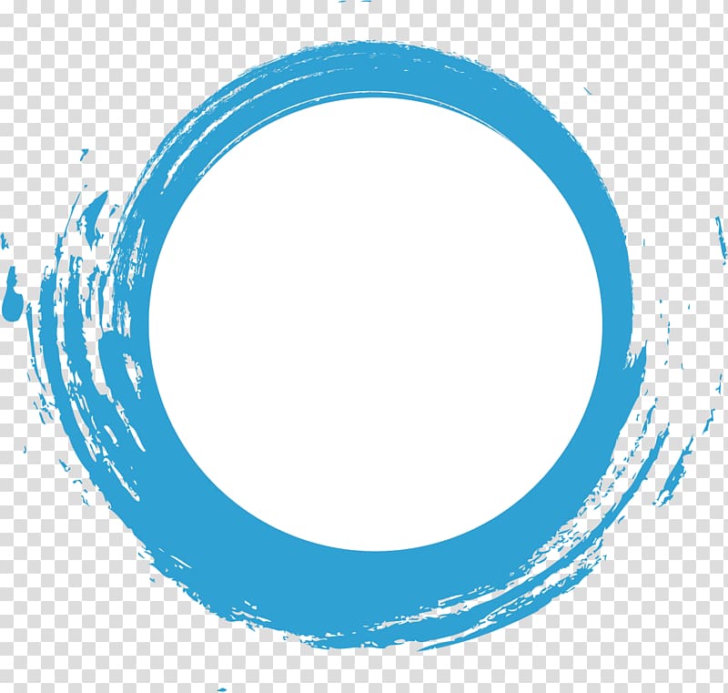 white and teal painting, Creativity, Blue watercolor dashed circle creative transparent background PNG clipart