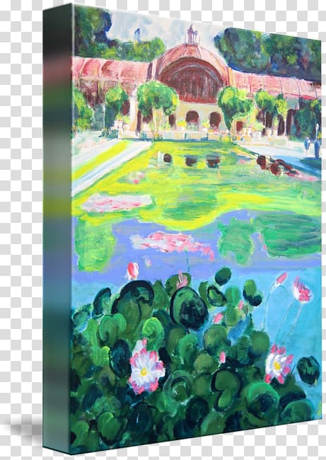 Balboa Park Painting Gallery wrap Art Reflecting pool, Reflecting Pool transparent background PNG clipart