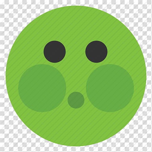 Green Circle Material Pattern, Smiley Face Puking transparent background PNG clipart