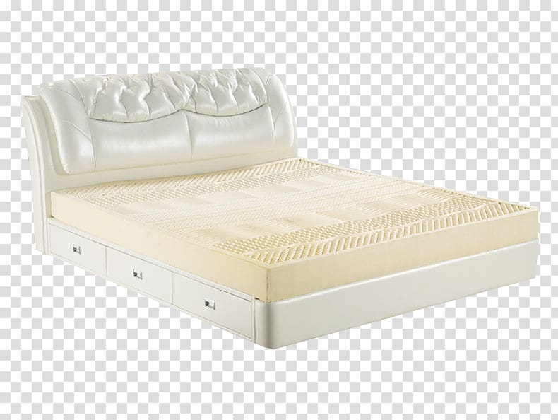 Bed frame Mattress Comfort Bed sheet, Retro European mattress Simmons material transparent background PNG clipart