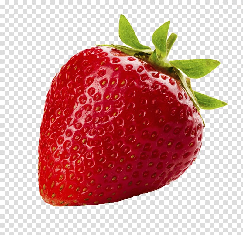 red strawberry fruit, Strawberry Solo transparent background PNG clipart