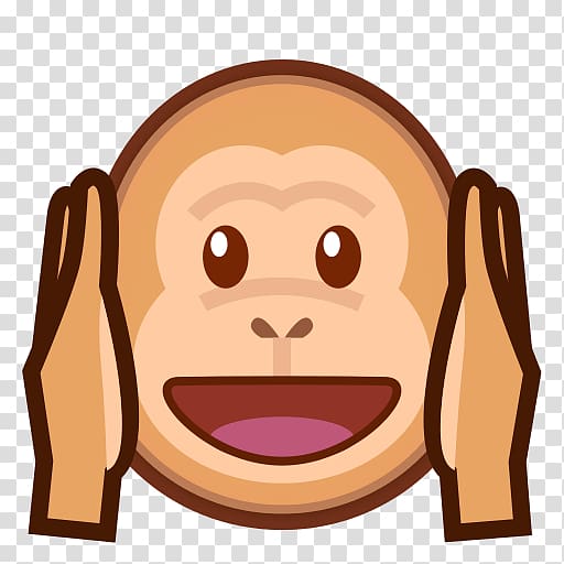 Three wise monkeys Emoji Emoticon, Wheel of Dharma transparent background PNG clipart