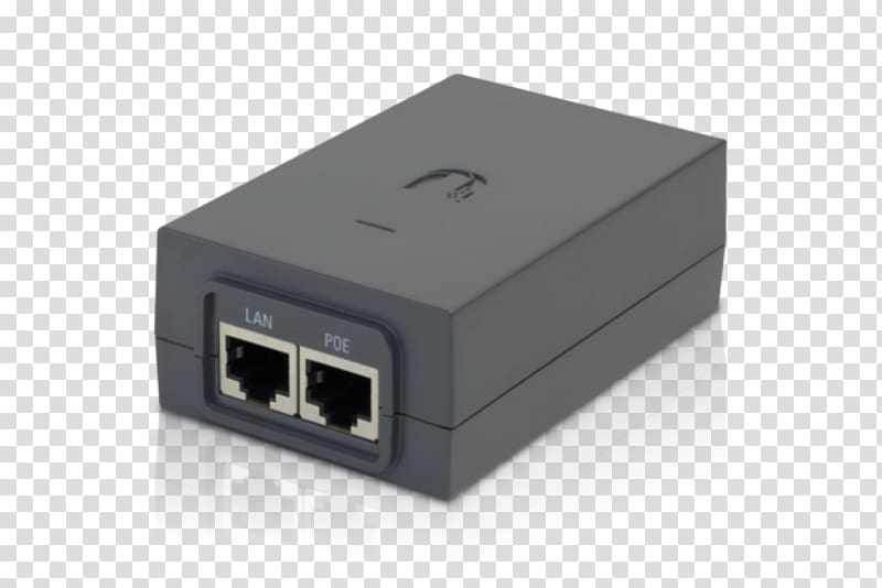 Power over Ethernet Ubiquiti POE Ubiquiti Networks POE-50-60W PoE injector, 60 Watt Gigabit Ethernet, poe transparent background PNG clipart