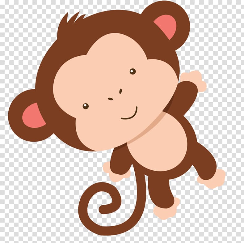 brown monkey illustration, Baby shower Infant Child Diaper , baby monkey transparent background PNG clipart