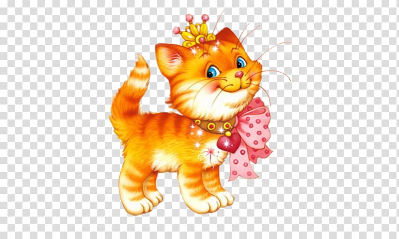 Cat Free content , Crowned cute cat transparent background PNG clipart