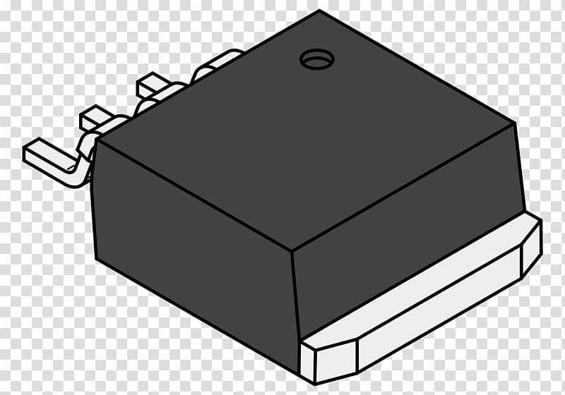 Electronic component Integrated Circuits & Chips .xchng TO-263 Drawing, transistor transparent background PNG clipart